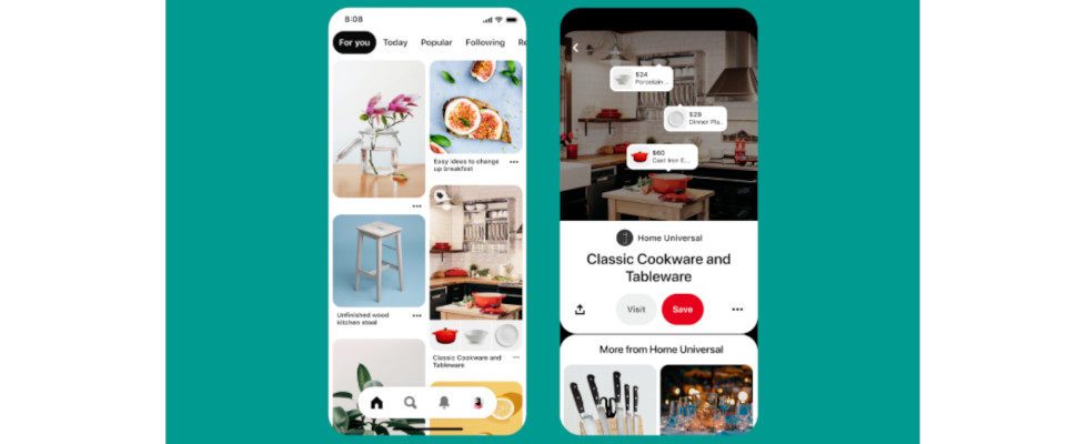 Pinterest: Neuer Shopping Tab, Collection Ads und Automated Bidding