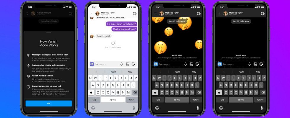 Vanish Mode: Verschwindende Nachrichten im Messenger und bei Instagram