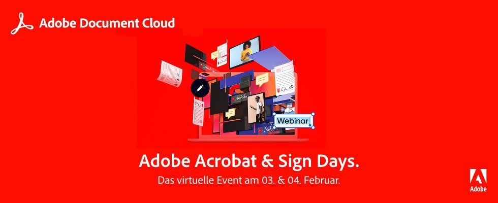 Adobe Acrobat & Sign Days: Dokumentenprozesse ganz einfach digitalisieren