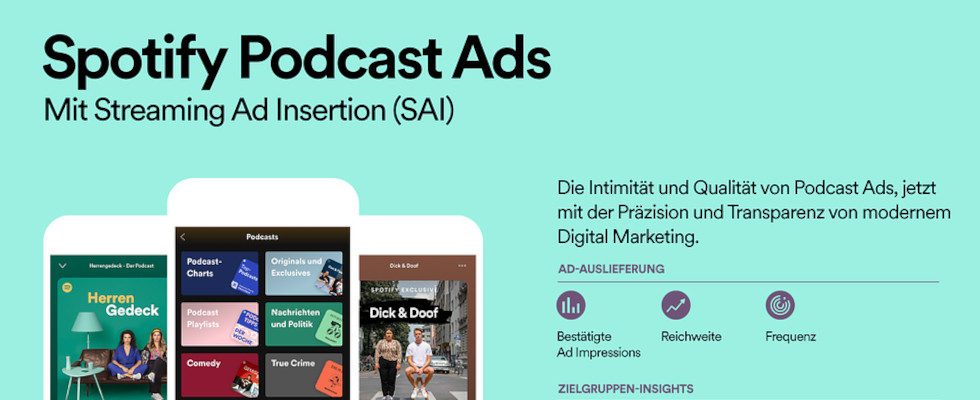 Spotify launcht Podcast Ads in Deutschland