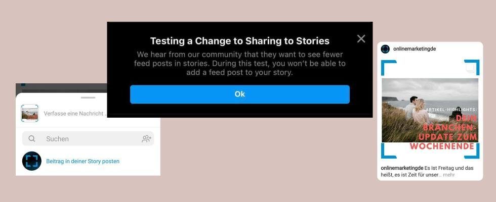 „In deiner Story teilen“: Instagram schaltet die Funktion ab