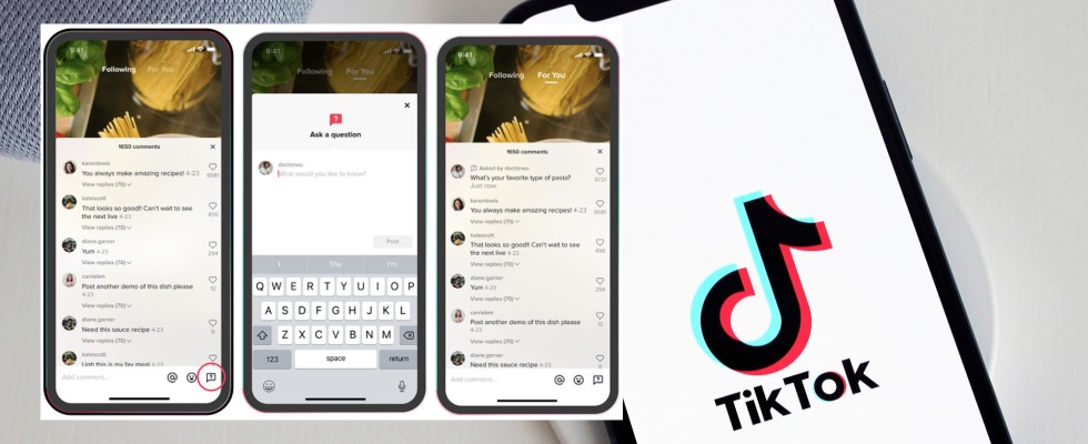 Neu: TikTok führt Q&A Feature ein