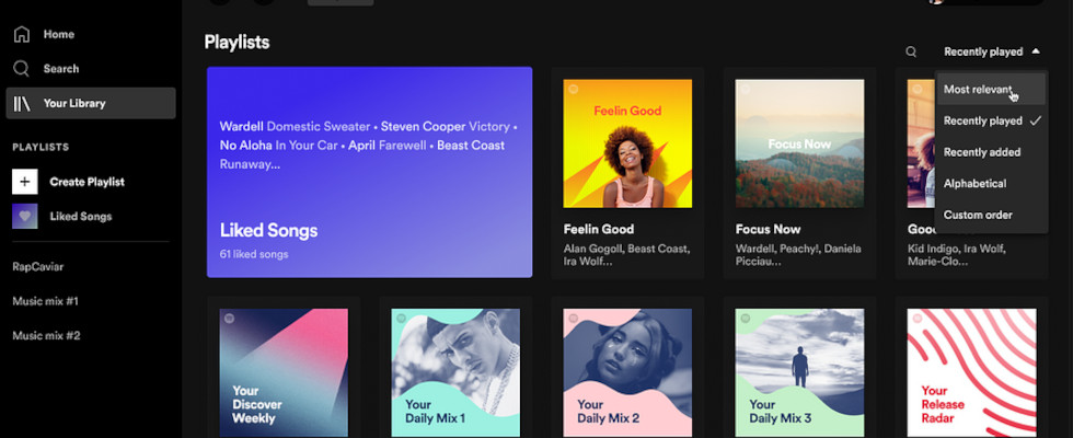 Spotify bekommt ein neues Design für die Desktop- und Web-Version
