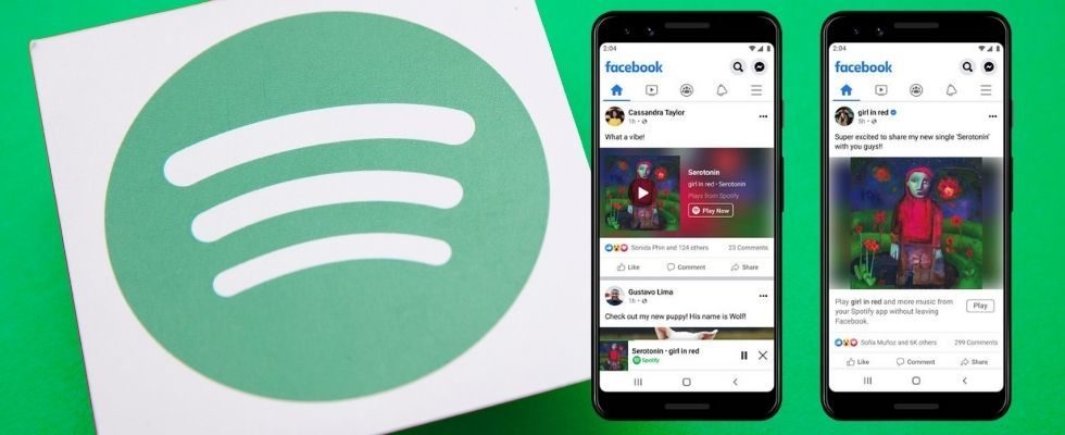 Partnerschaft zwischen Spotify und Facebook: Ab jetzt kannst du Musik und Podcasts direkt in der Social App hören