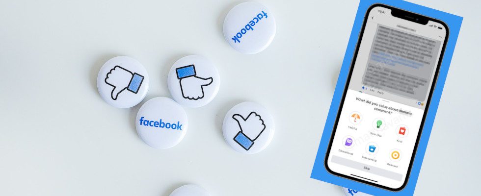 Erweiterung der Up- und Downvotes in Facebook-Gruppen: User können nun Gründe für die Bewertung des Contents angeben