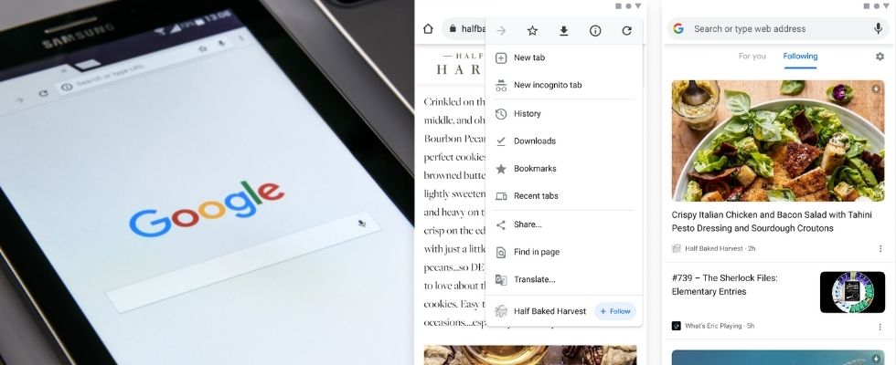 Websites direkt in Chrome folgen: Google testet Follow Button