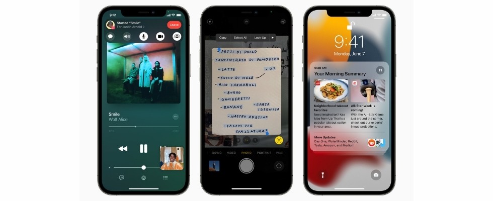 iOS 15: Apple präsentiert Facetime für das Web, Google Lens-Kopie, Ausweise im Apple Wallet und vieles mehr