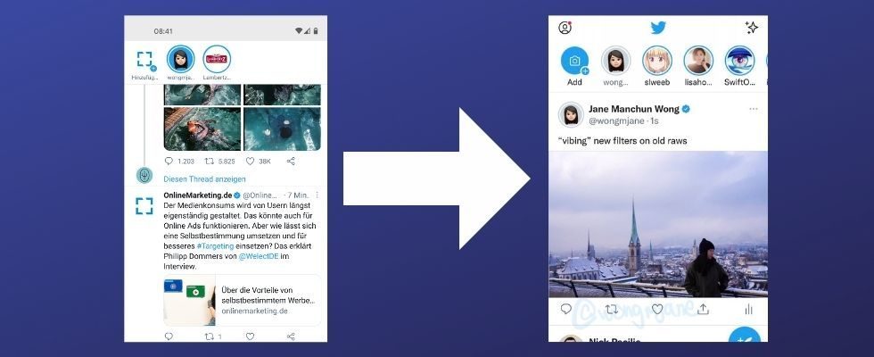 Twitter arbeitet an neuer Timeline: Layout zeigt mehr Platz für Tweet Content