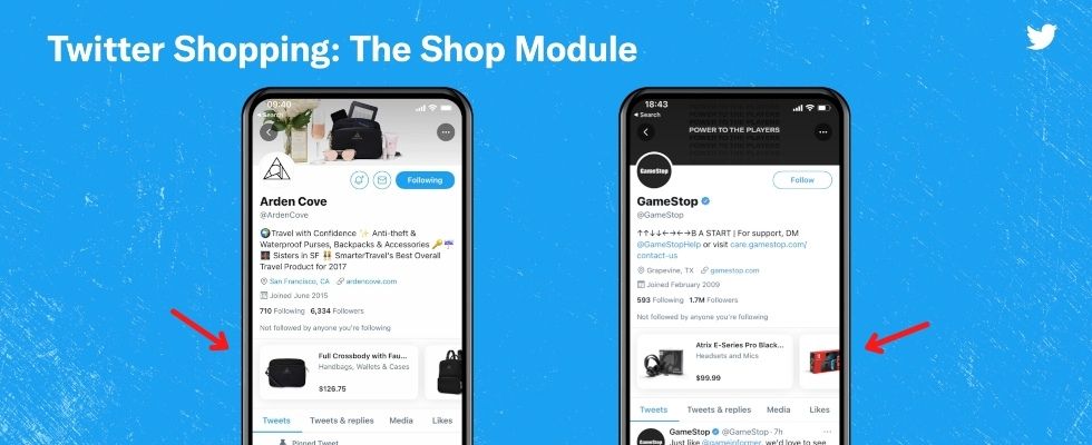 Shopping Module für Business-Profile: Twitter pusht E-Commerce