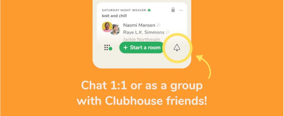 Clubhouse Backchannel: Die App launcht Direktnachrichten