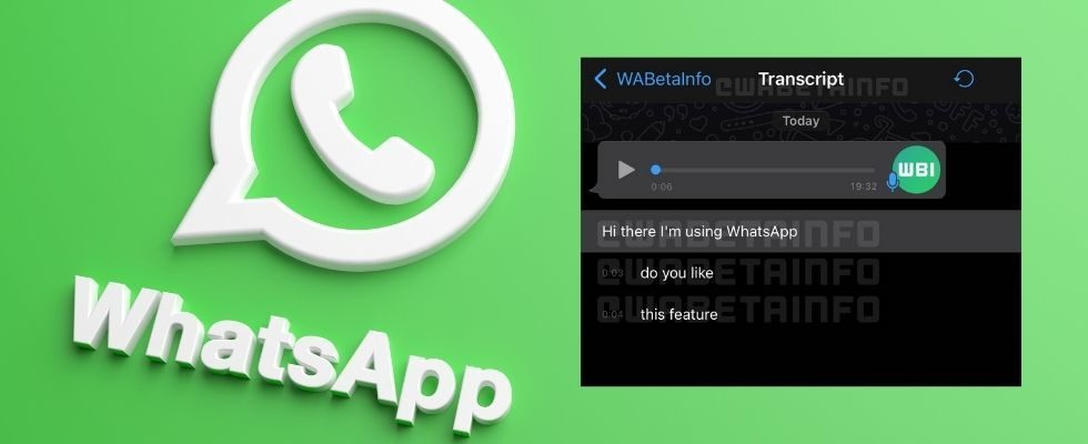 Sprachnachrichten lesen statt anhören: WhatsApp arbeitet an Transkriptions-Feature