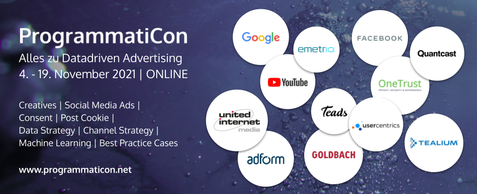 ProgrammatiCon 2021: Keynotes und Trainings mit Google, Facebook und Co.