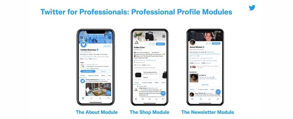 Twitter for Professionals startet: Exklusive Features wie Promote, Newsletter Cards und ein Shopping-Modul