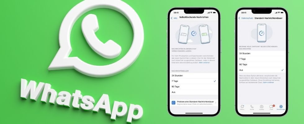 Ein Tag, eine Woche oder drei Monate: WhatsApp testet Erweiterung für selbstlöschende Nachrichten
