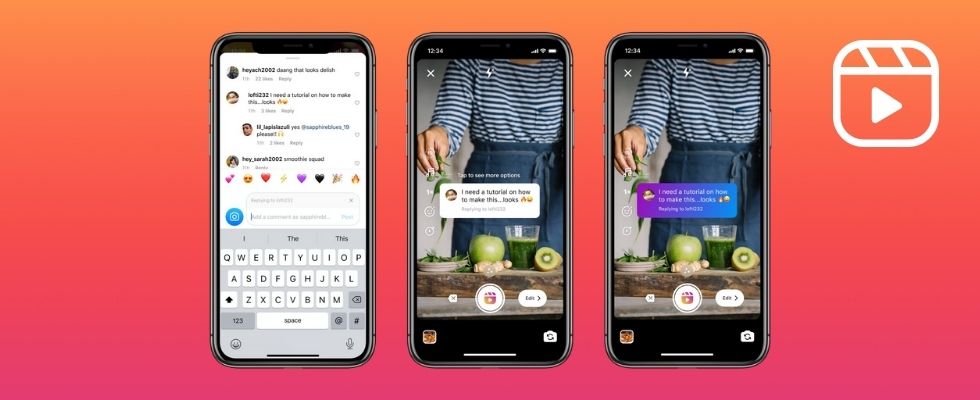 Offiziell gelauncht: Instagram führt Reels Visual Replies ein