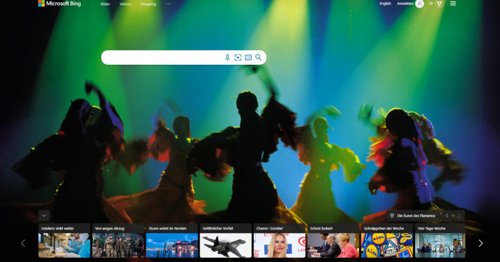 Die Startseite von Microsoft Bing, mit einem Klick aufs Bild gelangst du zur größeren Ansicht.jpg