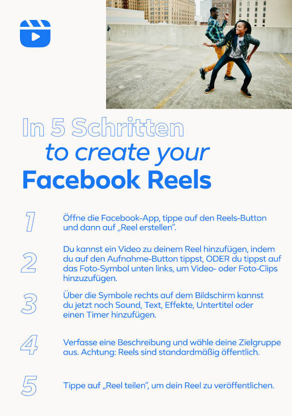 In 5 Schritten Facebook Reels erstellen