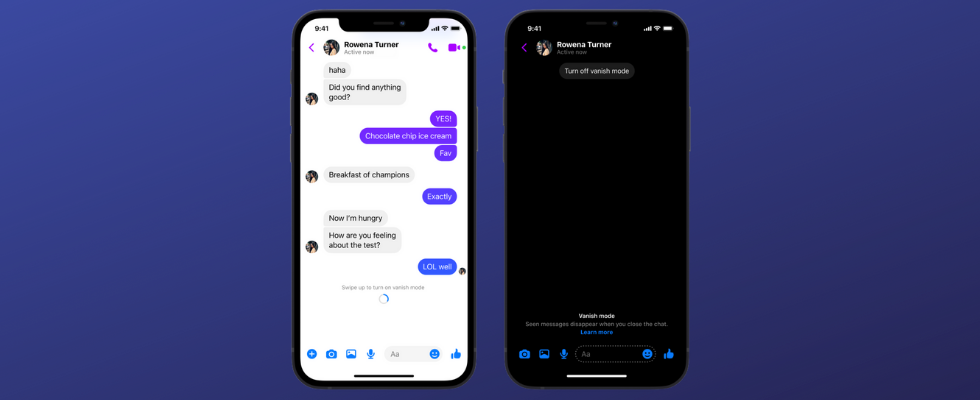 Neue Features für den Meta Messenger: 30 Minuten lange Sprachnachrichten und verschwindende Nachrichten