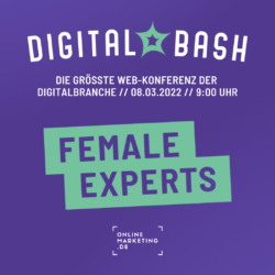Geballtes Expertinnenwissen beim Digital Bash – Female Experts