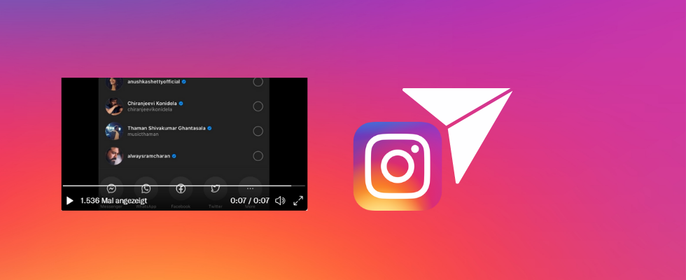 Du kannst Instagram Posts und Reels jetzt auf diversen Plattformen teilen – nur auf einer nicht