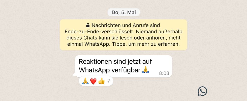 WhatsApp mit Riesen-Update: Emoji Reactions, Datenteilen bis 2 GB und Gruppen mit 512 Personen