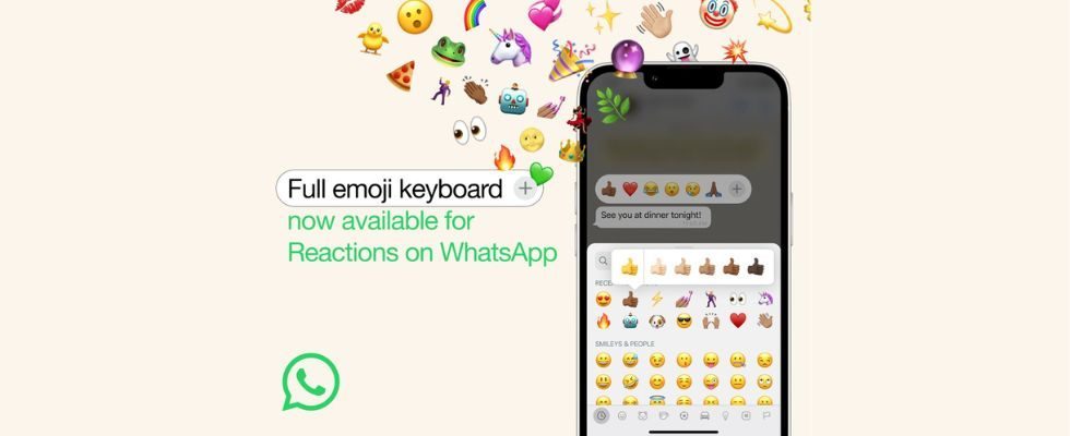 WhatsApp: Du kannst jetzt mit allen Emojis auf Nachrichten reagieren