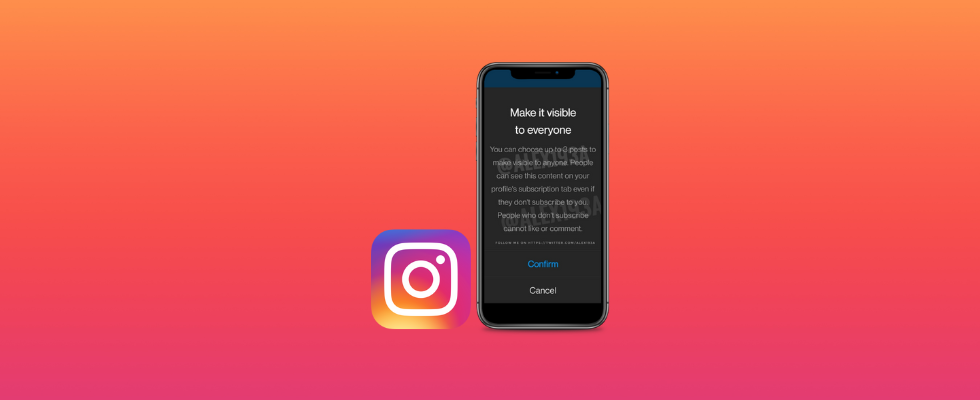 „Make it visible to everyone“: Instagram testet Previews von Subscriber Only Posts