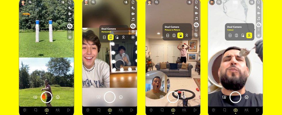 Snapchat integriert Dual Camera Feature – möchte sich aber von BeReal unterscheiden
