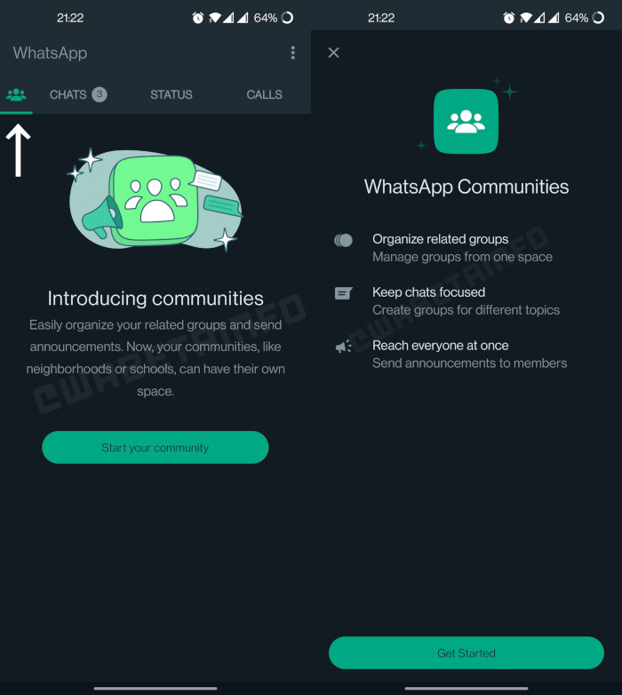 Übersicht: WhatsApps neues Communities Feature in der Betaversion