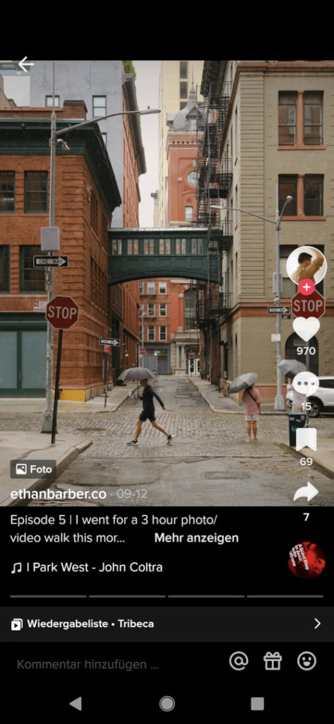 Der Photo Mode in der TikTok App