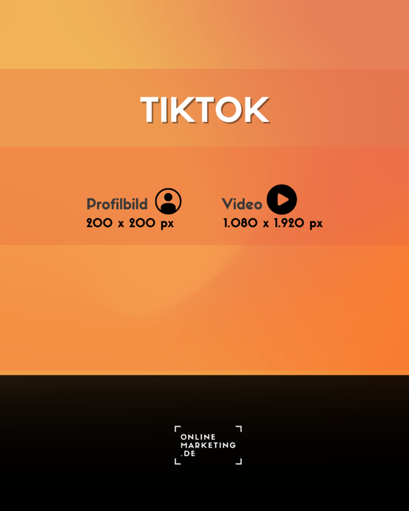 Bildgrößen für TikTok 2023