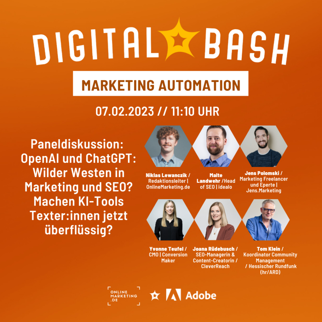 Das Panel beim Digital Bash – Marketing Automation