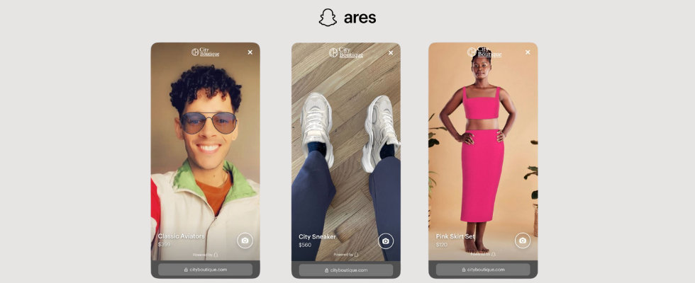 Snap führt AR Enterprise Services ein: Virtual Shopping auch außerhalb der App
