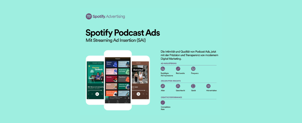 Visuell statt nur auditiv überzeugen: Dynamische Podcast Ads auf Spotify