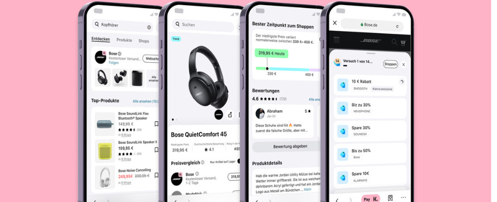 Relevant fürs Shopping: Klarna führt Preisvergleichs-Tool ein