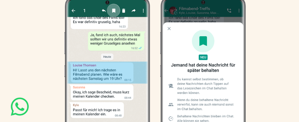 WhatsApp: Du kannst ablaufende Nachrichten jetzt behalten