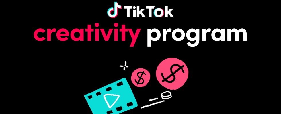 © TikTok (Änderungen via Canva vorgenommen), Creativity Program Beta Übersichtsgrafik, mit Schriftzug