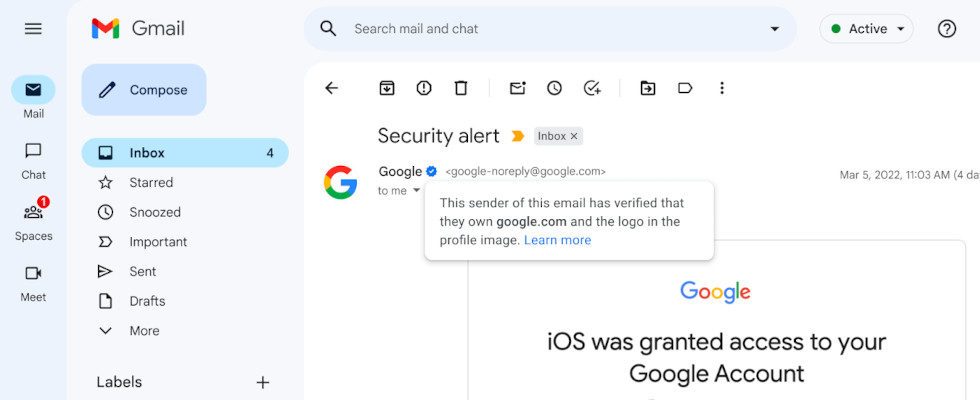 Google führt eigene blaue Haken ein – für Gmail