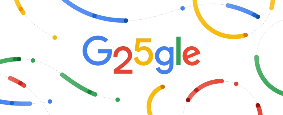 Zum 25. Geburtstag: Google teilt Zahlen, Highlights und Fun Facts