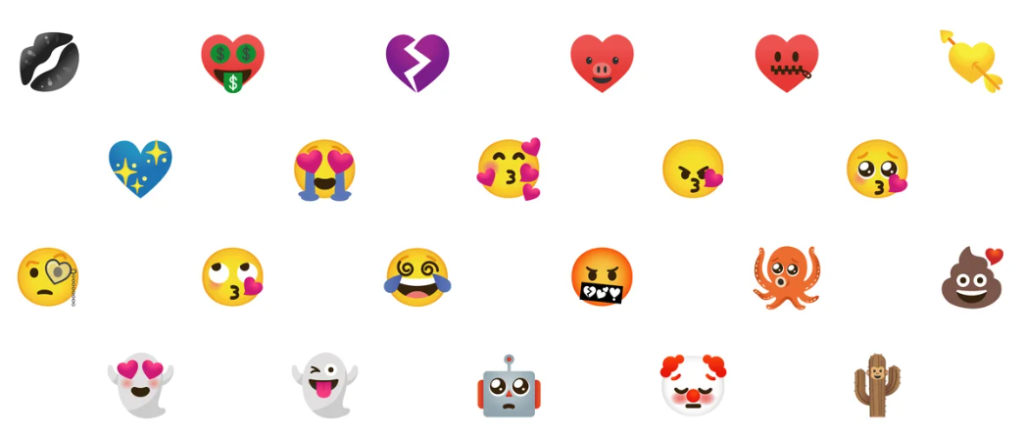 Emoji-Kombinationen aus Googles Emoji Kitchen