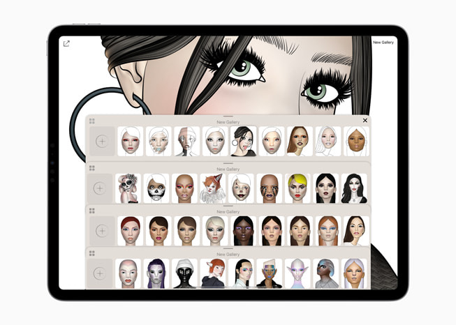 Prêt-à-Makeup als iPad App, © Apple
