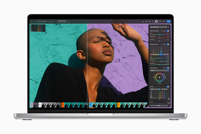 Die App Photomator auf dem Mac, © Apple