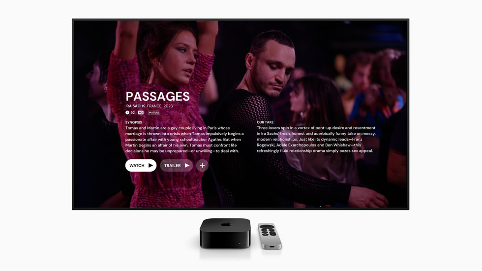 Die Apple TV App des Jahres von MUBI, © Apple