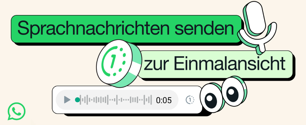 WhatsApp: View Once-Funktion für Sprachnachrichten