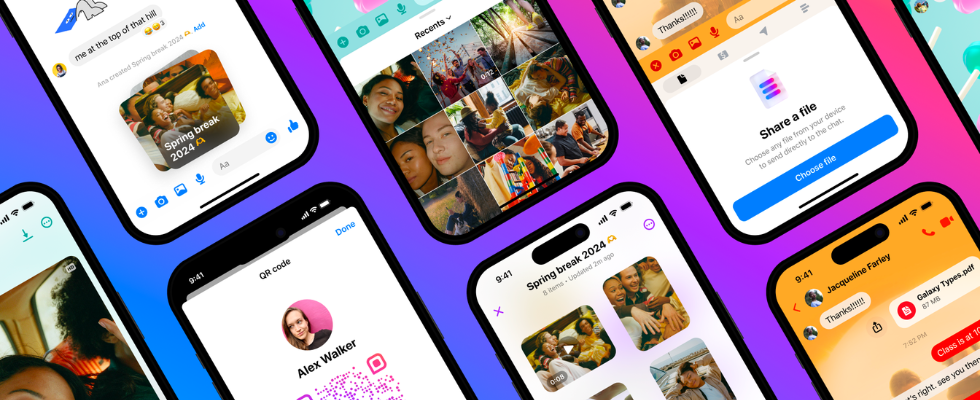Neue Features für den Messenger: HD-Fotos, QR Codes, Videoalben und Power Sharing