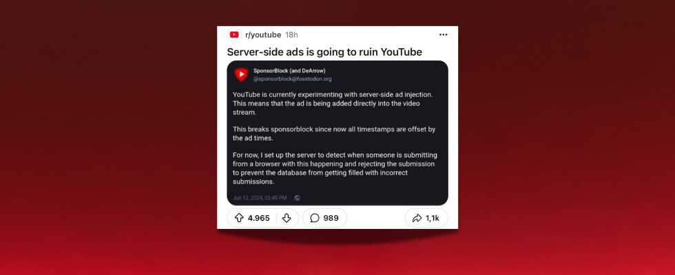YouTube führt unblockable Ads ein – was User jetzt wissen müssen