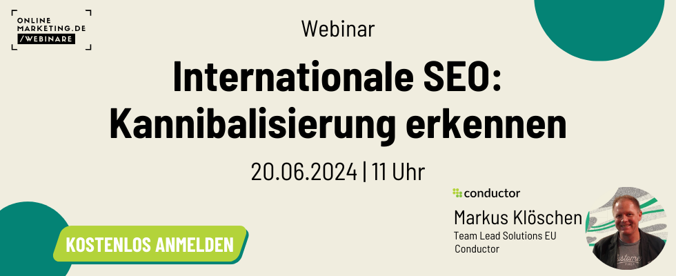 Webinar zu internationaler SEO: Kannibalisierung erkennen