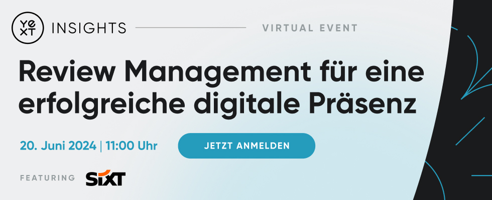 Yext Insights für dein Review Management