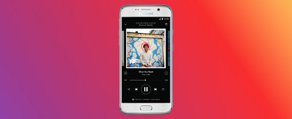 Screenshot von neuem Instagram Spotify Feature