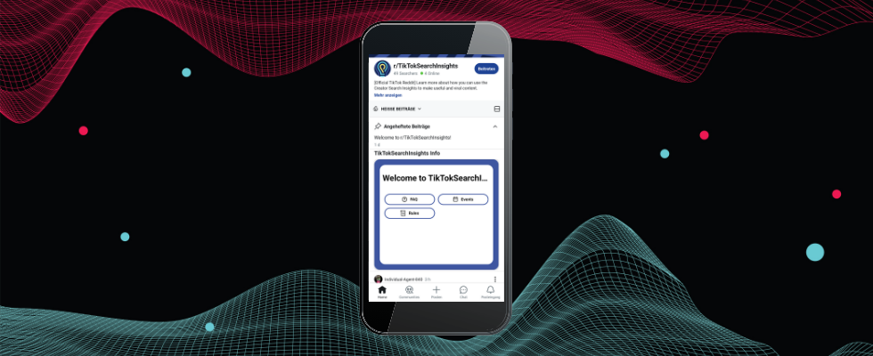 TikTok launcht ersten offiziellen Subreddit – r/TikTokSearchInsights